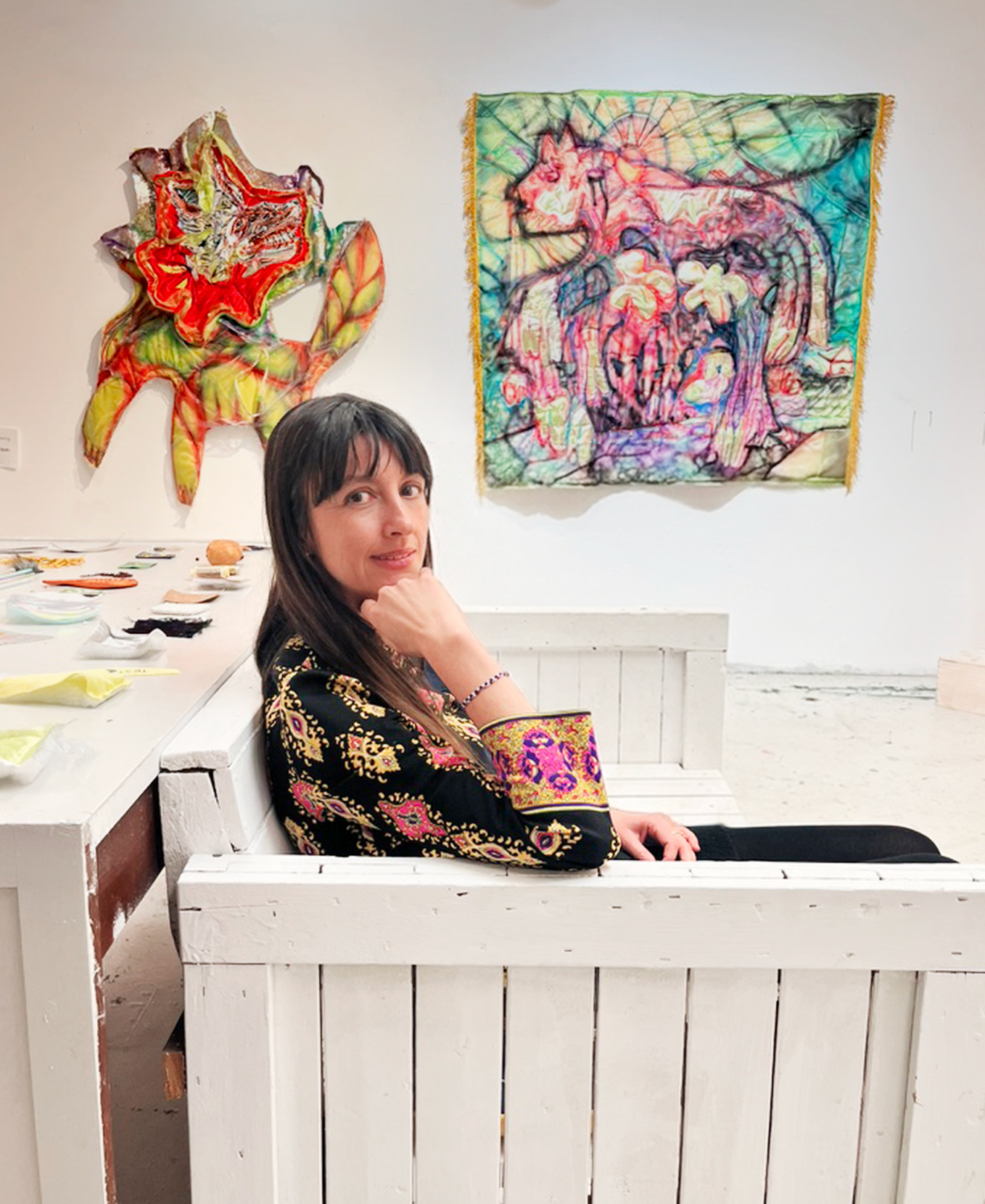 Portrait de Majorie Labrèque-Lepage dans son atelier